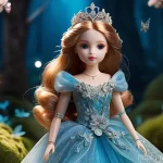 Home 4 시크릿쥬쥬 컬렉션 시리즈 - **A Radiant Secret Jouju Doll in a Magical Setting:** A highly detailed and beautifully rendered ful...